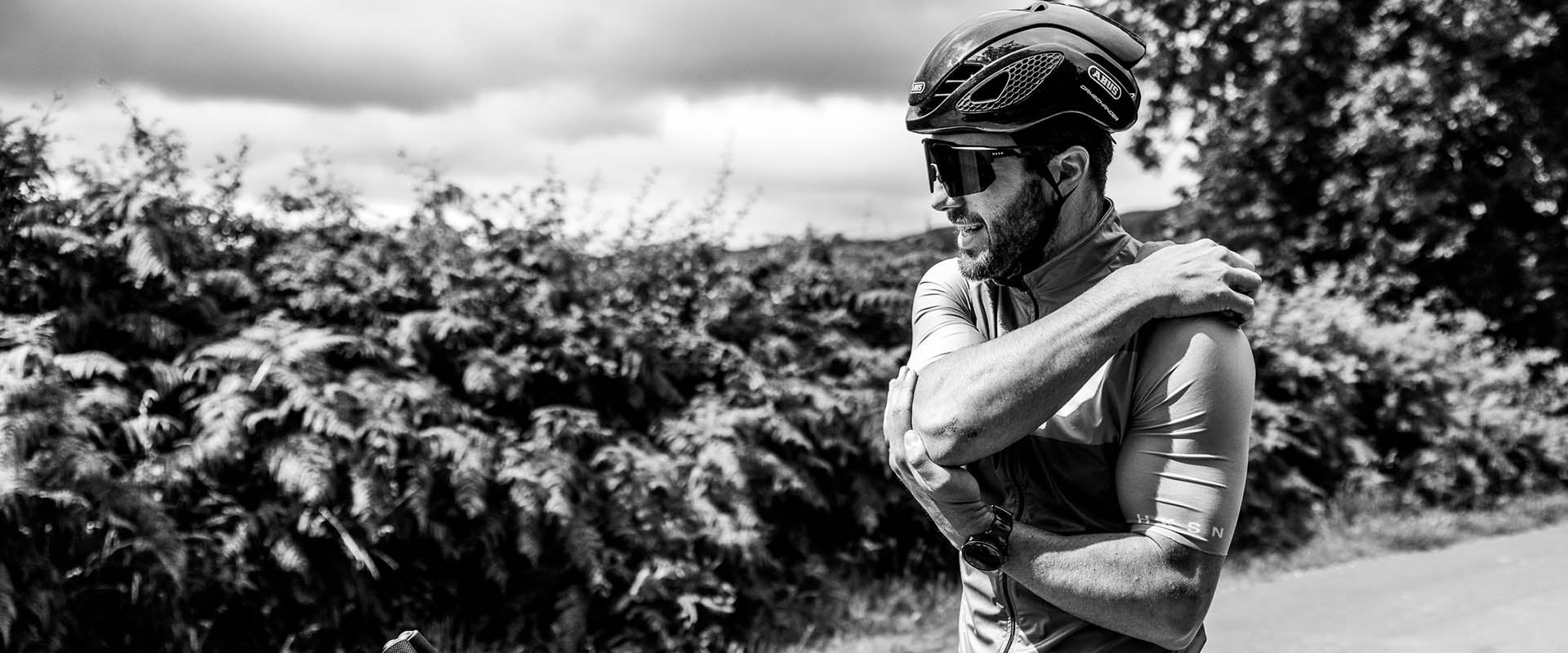 Athlete on bike