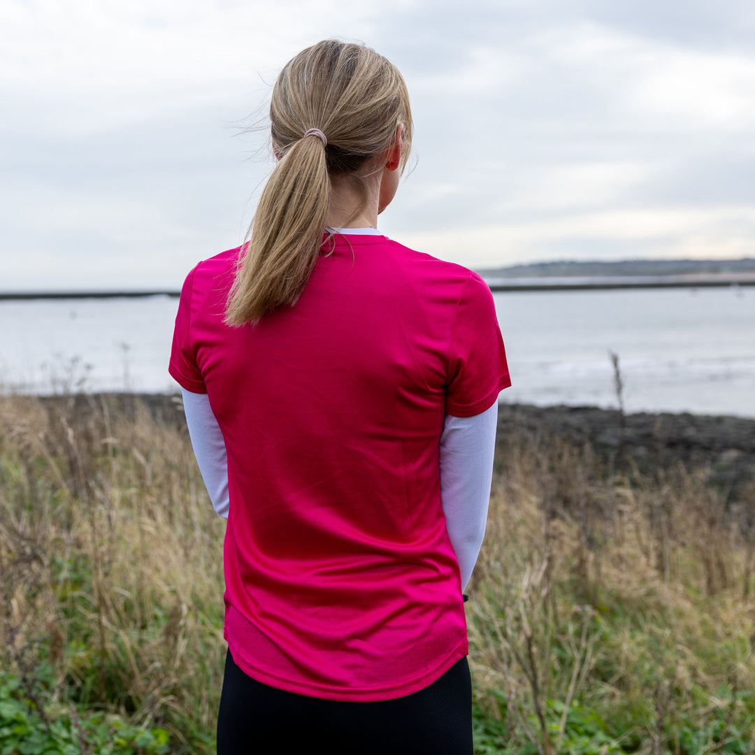 Hot Pink Eco-Tech Training T-Shirt